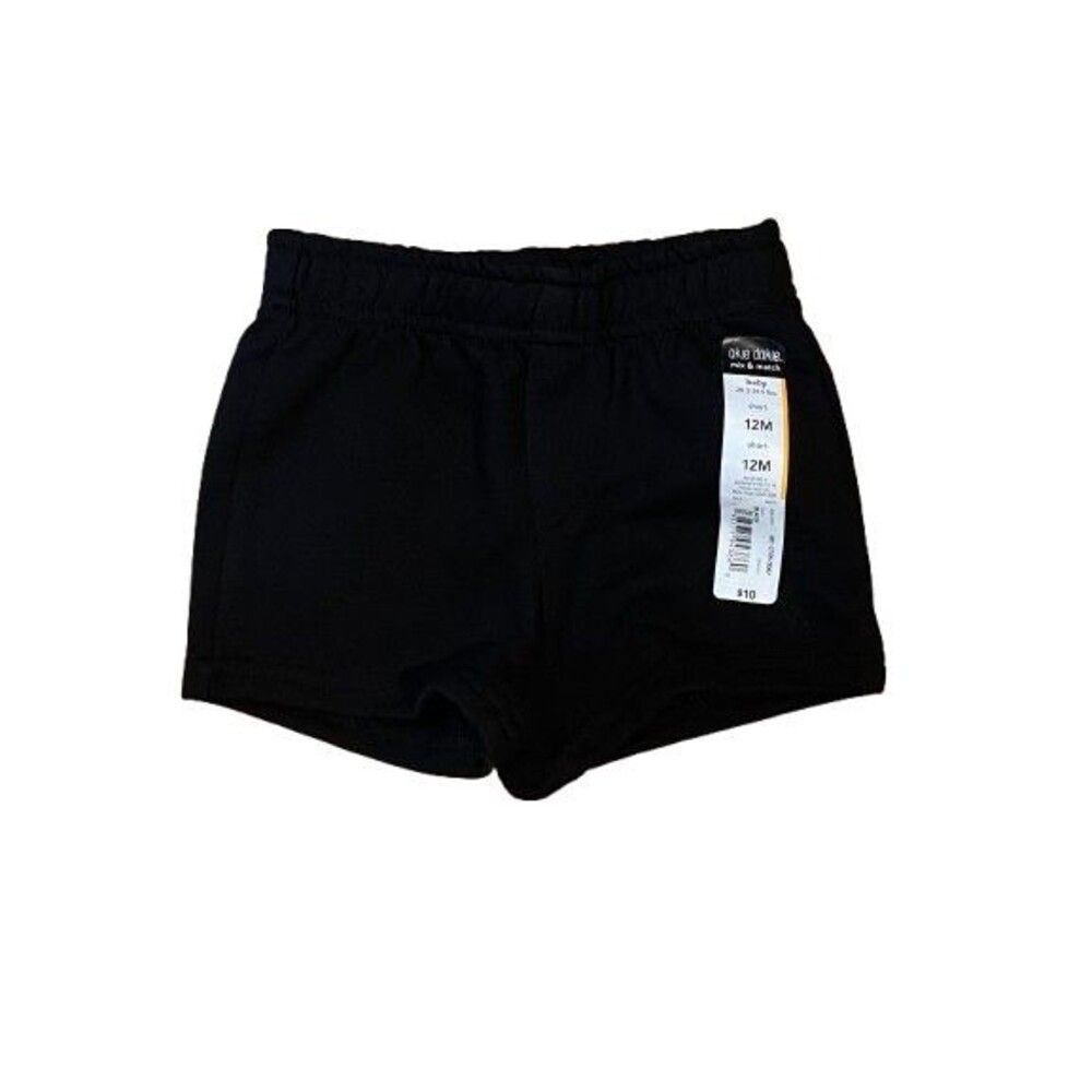 Baby 12 Month Shorts Black Pull-on Okie Dokie